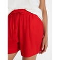 thumbnail image 5 of Time and Tru Women's Linen Blend Shorts, Sizes XS-XXXL, 5 of 6