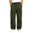thumbnail image 2 of Boys Cargo Sweatpants Teen Casual Relaxed Fit Joggers with Multi-Pockets Elastic Waist Drawstring Lightweight Tactical Pants for Hiking School, 2 of 7