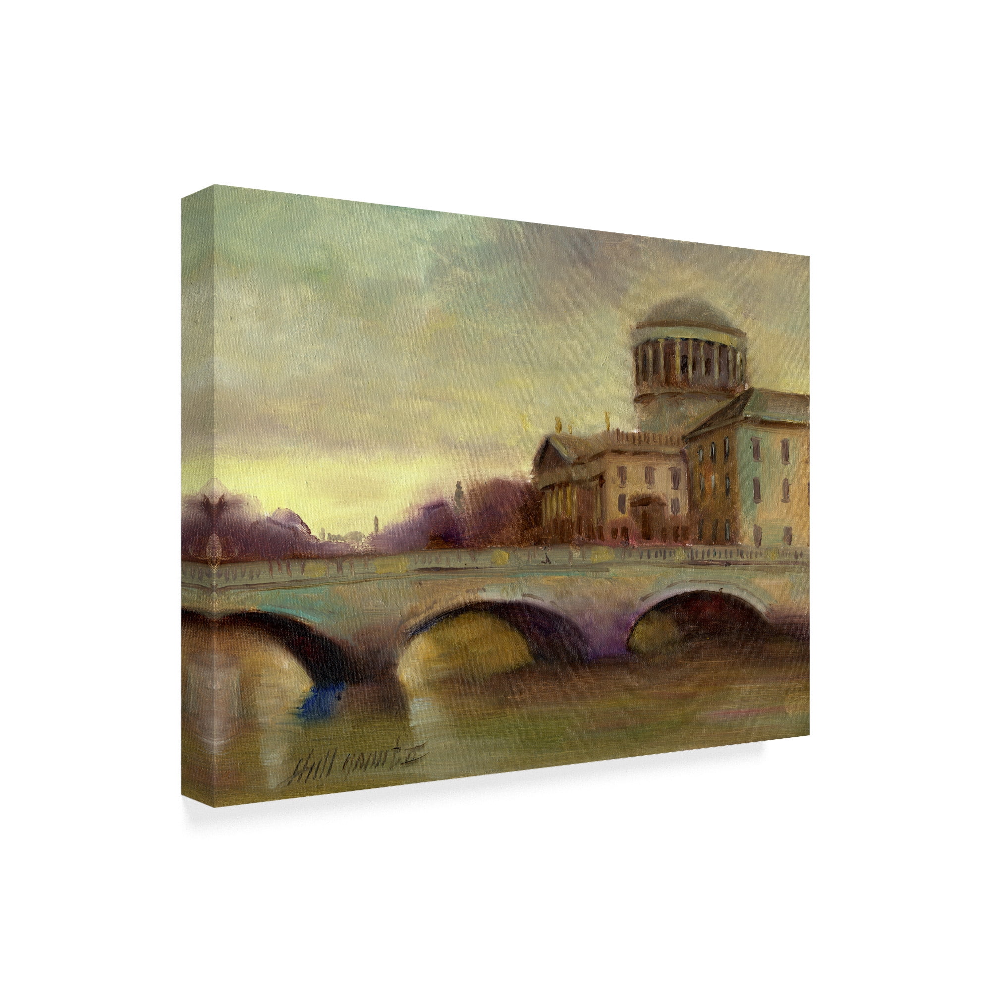 Trademark Fine Art 'Liffey River Ireland' Canvas Art by Hall Groat Ii