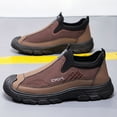 thumbnail image 6 of Rokment Walking Driving Hiking Shoes for Men 2026 Spring Fall Comfortable Non Slip Work Slip on Barefoot Loafers Fashion Sneakers with Protective Toe Coffee Size 8.5, 6 of 6