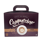 Caffe de Aroma Cappuccino Sampler, 24 Single-Serve Cups  3 Flavors, 8 Cups Each: Vanilla Chai Tea, Caramel Cappuccino & French Vanilla  Compatible with Keurig K-Cup Brewers