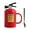 Red, variant on Distinctive Fire Extinguishers Themed Mug Drinking Cup for Work Home or School