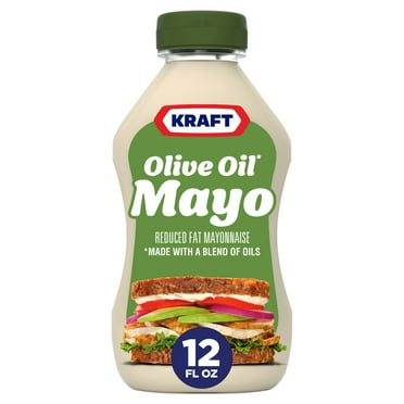 Pack of 2 Kraft Mayo Reduced Fat Mayonnaise With Olive Oil, 12 fl oz (Package May Vary)
