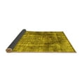 thumbnail image 2 of Ahgly Company Indoor Square Abstract Yellow Contemporary Area Rugs, 7' Square, 2 of 4
