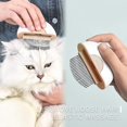 thumbnail image 2 of Juego de peines de masaje con cepillo para gatos, cepillo para gatos para mudar y arreglar, herramienta para desenredar el removedor de mascotas - marrón ACTIVE Biensenido a ACTIVE, 2 of 4