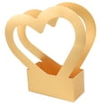 thumbnail image 4 of FRCOLOR Heart Shape Bouquet Flower Box Heart Paper Flower Packaging Box Paper Flower Box with Handle, 4 of 8