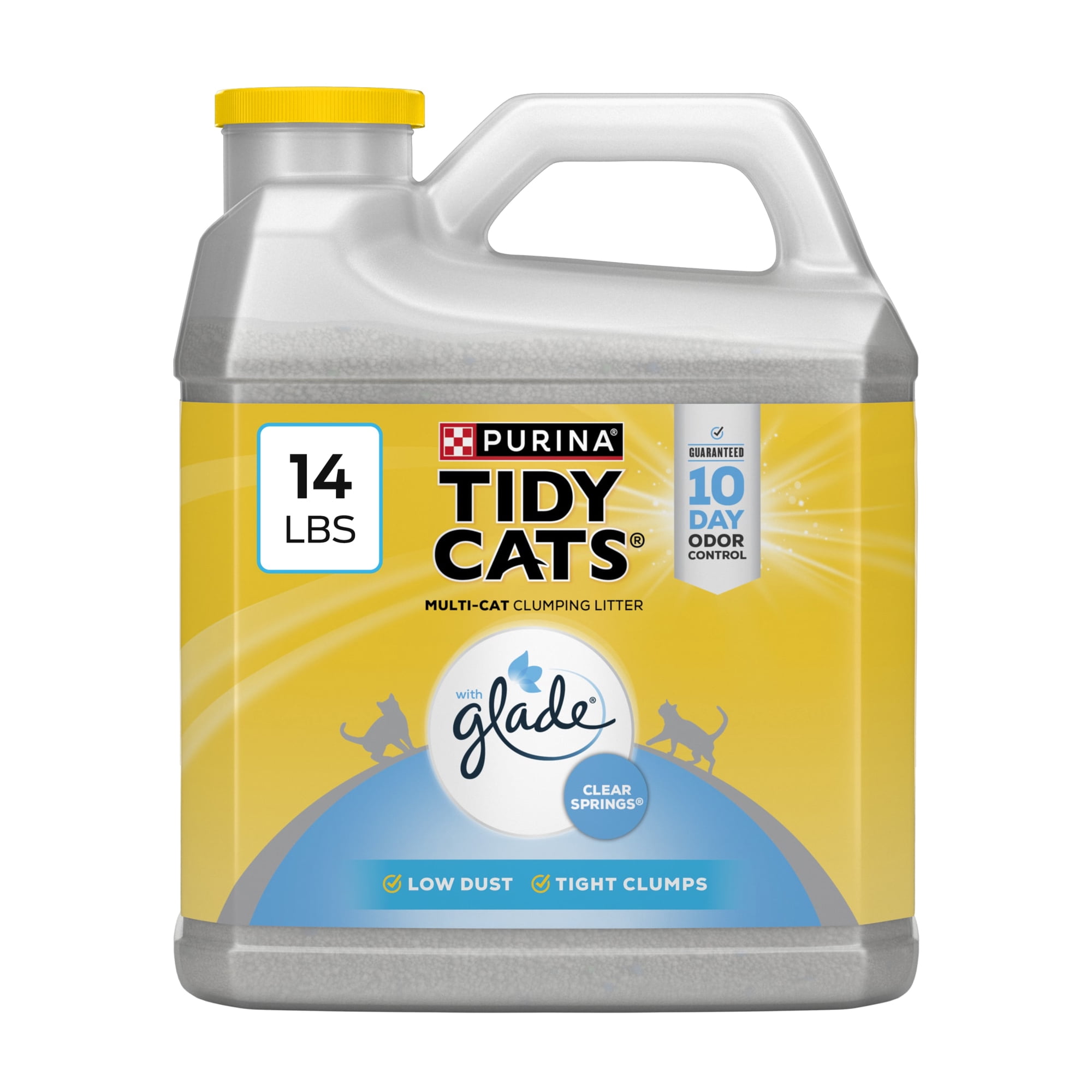 Purina Tidy Cats With Glade Clear Springs Scented, Odor Control, Clumping Multi-Cat Litter