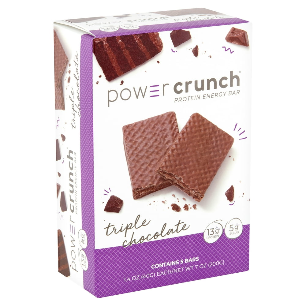 Power Crunch Original protein bar, Triple Chocolate, 5ct