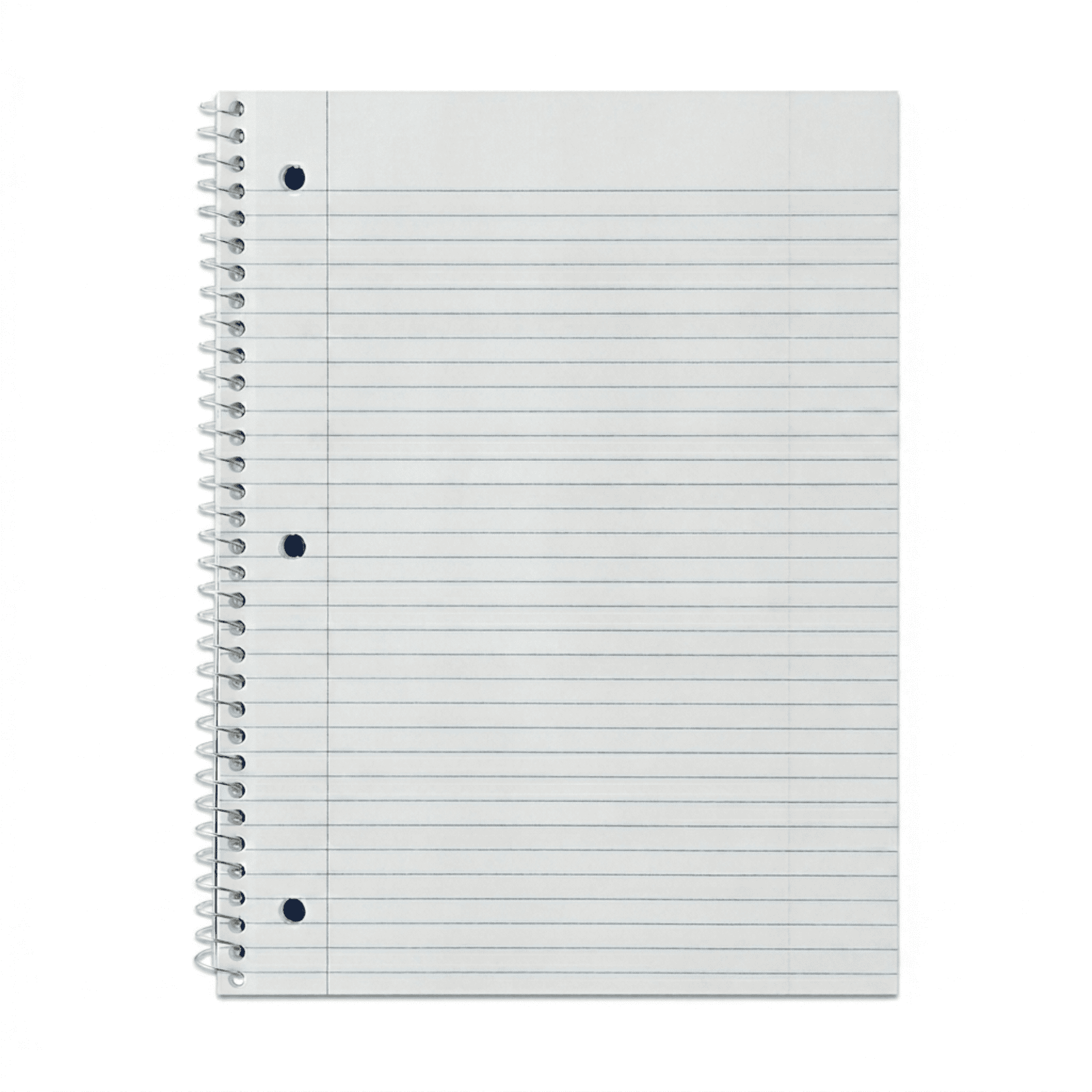 School Supply Boxes | (Blue) College-Ruled 1 Subject Notebooks | 24 Pack | 10.5 IN x 8 IN (70 Sheets) Notebooks for School, Work & Office