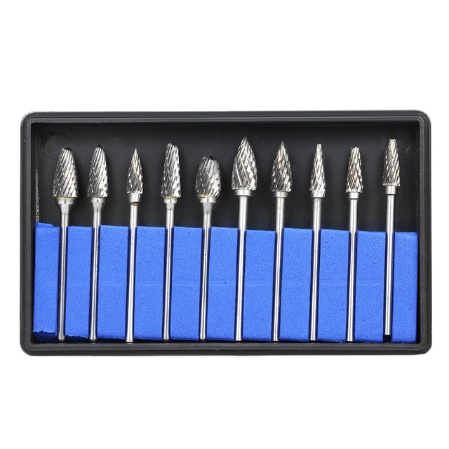 10pcs de acero de tungsteno de nitrato de carburo Burs Taladros dentales de alta velocidad cabe MABOTO Cabezas de molienda