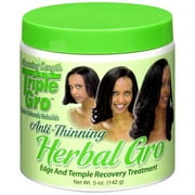 Amazing Length Triple Gro: Anti-Thinning Edge & Temple Recovery Treatment Herbal Gro, 5 oz