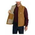thumbnail image 2 of Carhartt 104277-DKB Men's Duck Sherpa-Lined Mock Neck Vest 2XL Carhartt Brown, 2 of 4