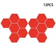 thumbnail image 2 of Decoración de pared espejo, pegatinas de pared espejo 12 pcs acrílico hexagonal adhesivo para decoración del hogar para sala de estar de dormitorio, 2 of 7