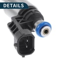 thumbnail image 4 of Fuel Injector for Infiniti QX56 5.6 2011-2013 Flow Match No.16600-1LA0A Fuel Nozzle Black Silver Tone 1 Pc, 4 of 7