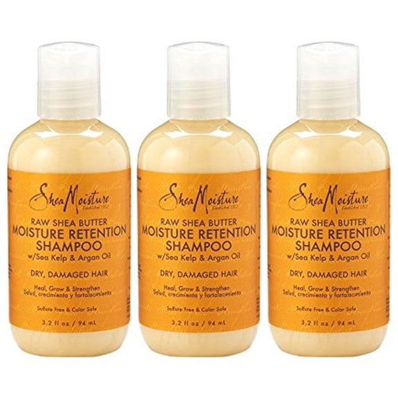 Pack of (3) Shea Moisture Retention Shampoo, 3.2 fl oz