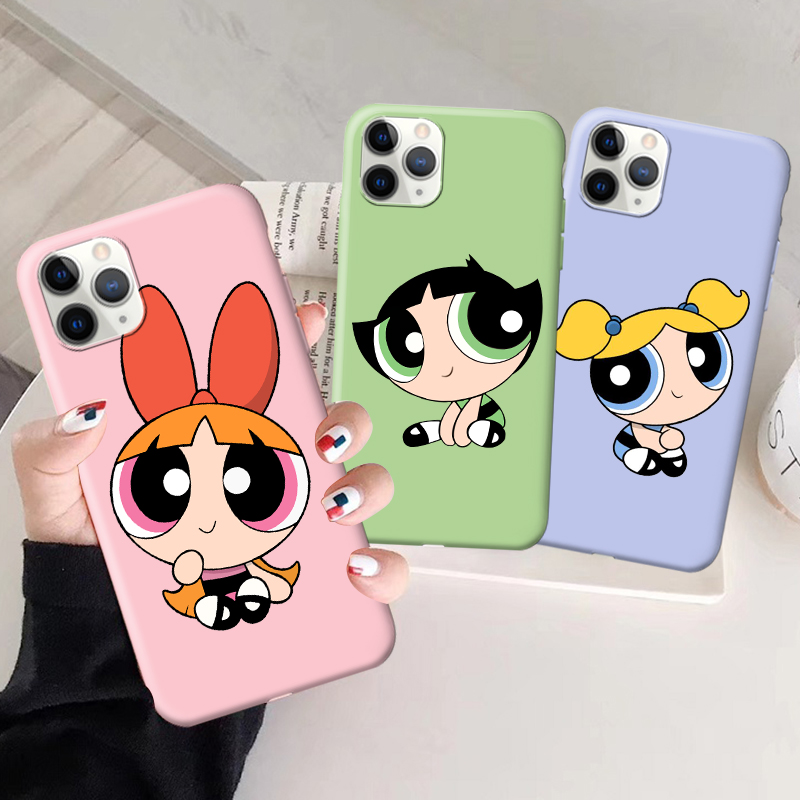 Cartoon Powerpuff Girl Candy Color Soft Ultra Thin Phone Case For Iphone 13 Iphone 12mini 12 Pro Max 11 Pro Xs Max Xr X Iphone 6 6s Plus 7 8 Plus Cover Walmart Com