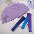 thumbnail image 5 of WINDLAND Wood Hand Fan Spanish Solid Color Folding Fan for Parties and Weddings Gift, 5 of 21