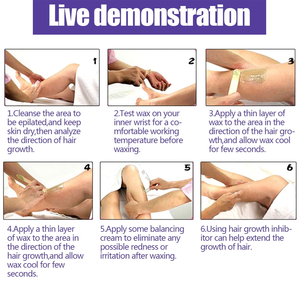 Walfront 7 Types 300g Bag Depilatory Hard Wax Waxing Bean Arm Body