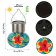 thumbnail image 6 of Blukids Solar Hummingbird Feeder, Waterproof Solar Lantern Hummingbird Feeders for Outdoors, Tinted Glass Lamp Hanging Bird Feeder for Garden, Balcony, Terrace Decor（A）, 6 of 8
