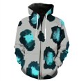 thumbnail image 2 of Sudadera con capucha y cremallera con estampado 3D de leopardo para hombre, estilo Harajuku, con textura de piel de animal, de manga larga, estilo hip hop, 2 of 5