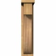 thumbnail image 2 of 5 1/2"W x 12"D x 24"H Del Monte Smooth Corbel w/Backplate, Western Red Cedar, 2 of 9