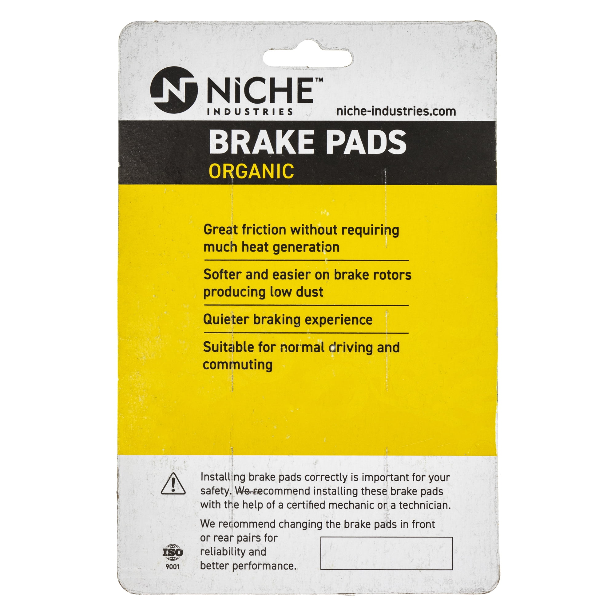 NICHE Brake Pad Set for Yamaha Apex LTX Attak Nytro RX1 Rear Organic 2 Pack