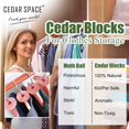 thumbnail image 7 of Cedar Blocks for Clothes Storage - 24 Pcs 100% Aromatic Cedar Rings, Cedar Accessories for Closets Storages, Cedar Blocks for Wardrobes Closets and Drawers, 7 of 7