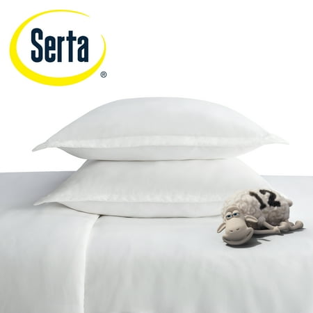 Full/Queen 3pc Simply Clean Duvet Set White - Serta