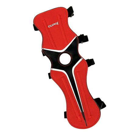 fankhu Arm Guard Gear Archery Bow Arrow Practice Forearm Protector Sleeve (Red)