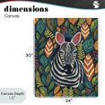 thumbnail image 4 of Stupell Industries Eclectic Exotic Leaf Pattern Zebra Canvas Art, 24 x 30, by Lisa R Dumm, 4 of 8