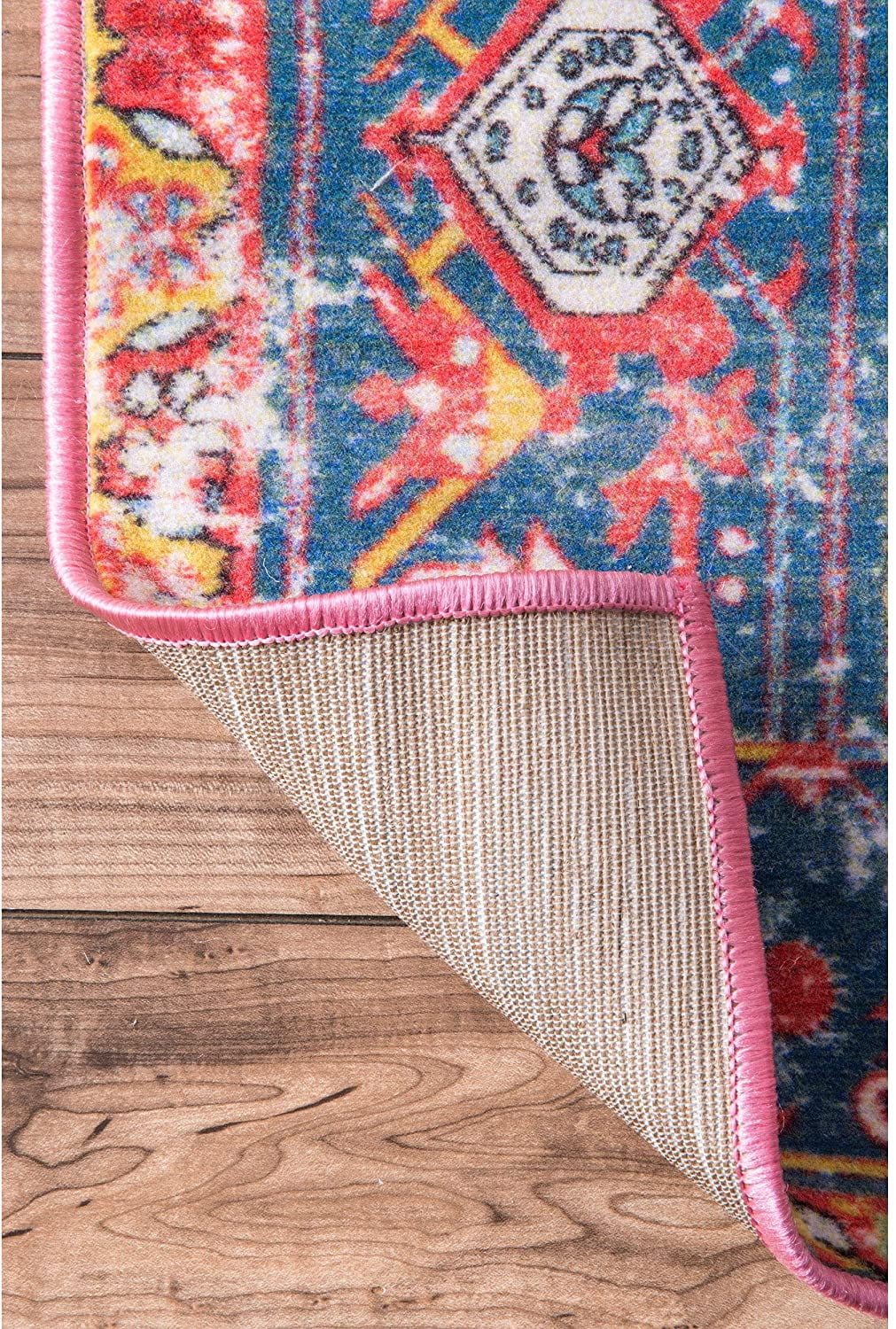 nuLOOM Florence Vintage Persian Area Rug, 9' 10" x 13' 8", Red