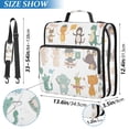 thumbnail image 2 of FORMRS Zipper Binder with Shoulder Strap 2-inch Ring 500 Sheet Capacity File Bag, Cute Animal, 2 of 5