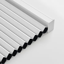 Keego Cellular Shades Cordless Honeycomb Shades for Windows Pull Down Blackout Cellular Blinds 9/16" Single Cell Thermal Insulated Blinds for Home Office(White,39"W x48"H)