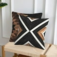 thumbnail image 3 of Aztec Western Wooden Print Farmhouse Throw Pillow Covers 18x18 Inch Modern Outdoor Pillow Case Soft Cushion Covers Set of 2 for Sofa Living Room Home Decorative Black, 3 of 6