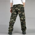 thumbnail image 4 of Antqov Cargo Pants for Men, Camouflage Zipper Straight Work Pants with Multiple Pockets, Outdoor Hiking Comfortable Waterproof Tactical Pants, 4 of 4