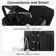 thumbnail image 7 of Carry  Luggage 20 Inch,  Frame Zipperless Luggage, ABS+PC Hard Shell Suitcases, Carry  with Compartment for Short Trips, Suitcase Carry- TSA Approved (Black), 7 of 7