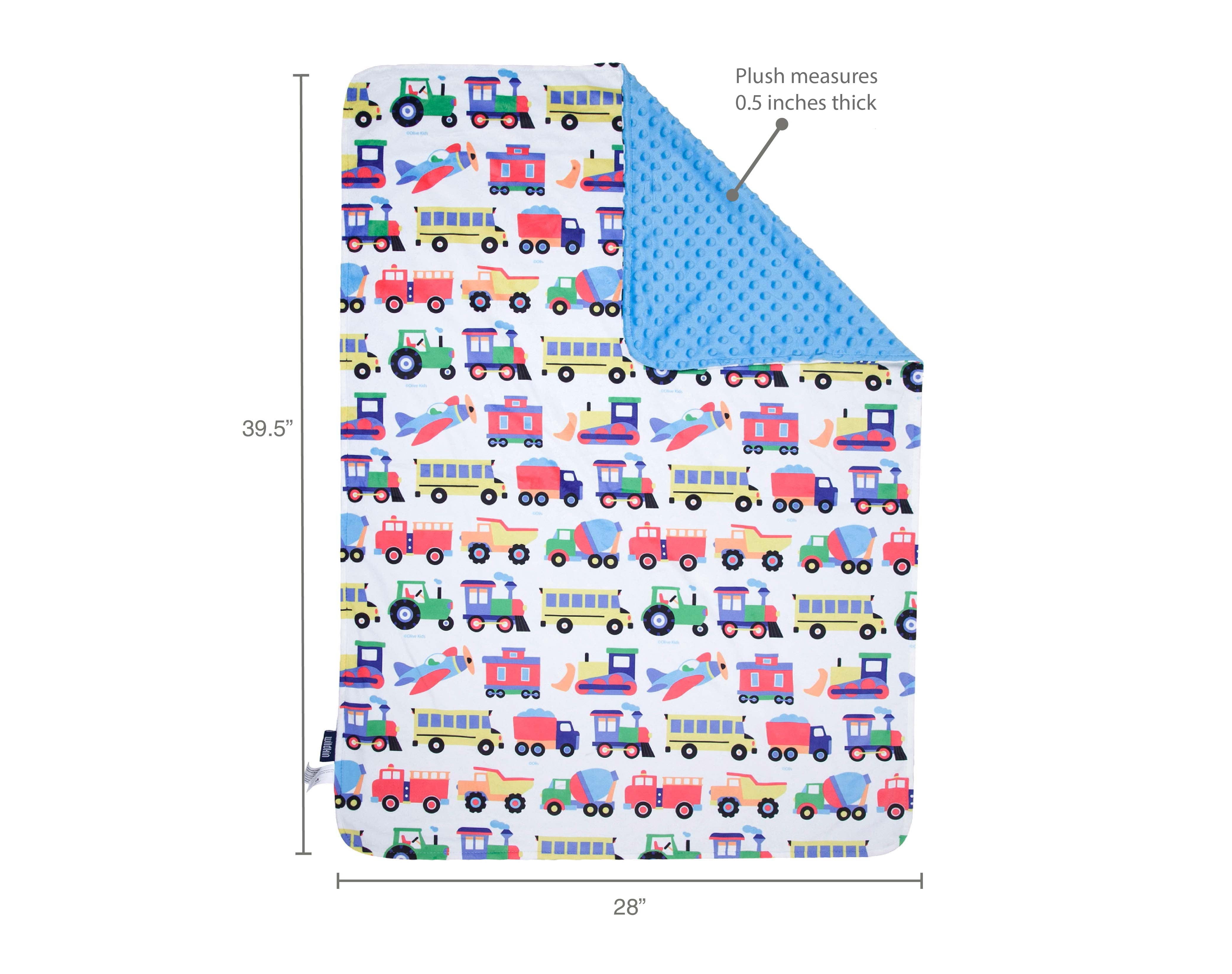 Trains, Planes & Trucks Plush Blanket