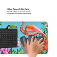 thumbnail image 5 of Disketp Tropical Jungle Flamingo Gaming Mouse Mat Long Extended Mouse Pad Desk Mat Non-Slip Rubber Mice Pads Stitched Edges(315.5 x 16 x 0.12 Inches), 5 of 8