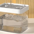 thumbnail image 4 of CBFFDC Pet Drinking Feeder High Capacity Automatic Pet Water Circulation Flow Filter Box Semi transparent Dog Water Dispenser, 4 of 6