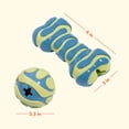thumbnail image 2 of Oodles Durable Textured Rubber Ball and Bone Dog Toy Set, Blue, One Size, 2 of 6