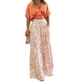 thumbnail image 5 of Spring women's clothing shirt top set V-neck printed wide-leg pants fashion set, 5 of 7