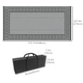thumbnail image 3 of Outsunny Waterproof Outdoor Rug with Carrying Bag, 9' x 18', Black and Grey, 3 of 9