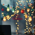 thumbnail image 6 of Fufafayo under $5 Christmas Light Window Clings Merry Christmas Bright Window Stickers Holiday Xmas Window Wall Stickers Decals Colorful Light Bulb Window Cling Decorations, 6 of 7