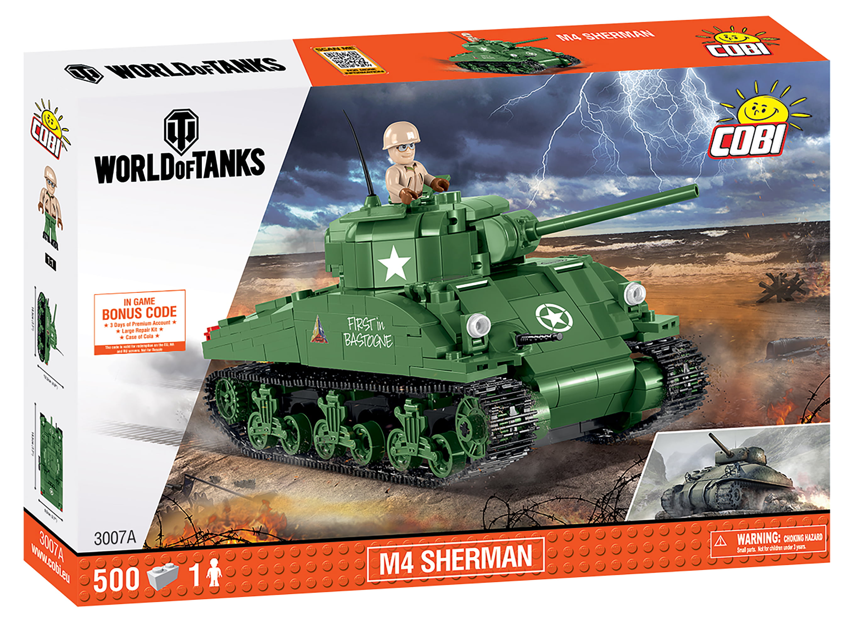 Lego ww2 M4 Sherman  US army military bricks Tank Custom  WWII soldier battle 