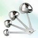 thumbnail image 4 of Juego de 4 cucharas medidoras plegables de acero inoxidable con forma de corazón, herramienta de cocina para especias líquidas y en polvo., 4 of 7