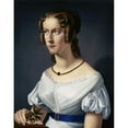 thumbnail image 3 of Heinrich Maria Von Hess 12x14 Black Modern Framed Museum Art Print Titled - Portrait of a Girl (ca 1825), 3 of 5