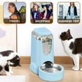 thumbnail image 6 of Automatic Cat Feeder and Water Dispenser with Stainless Steel Bowl Dog Gravity Food Feeder and Waterer for Small Medium Pets Puppy Kitten 1 Gallon x 2, 6 of 7