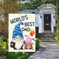 thumbnail image 3 of Happy Father''s Day Garden Flag 12x18 Double Sided for Dad, Burlap World''s Best Dad Gnome Garden Flags Banners Vertical for Daddy Papa Grandpa Father''s Day Outdoor Home Decor (ONLY FLAG), 3 of 6