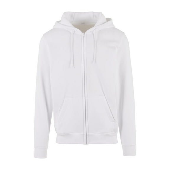 Build Your Brand Mens Heavy Zip Up Hoodie