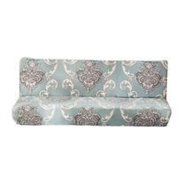 Printed futon cover, polyester protection, polyester stretch gray